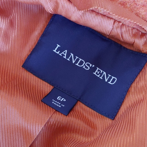 Orange Lands End Petite 6 Coat - Picture 5 of 6